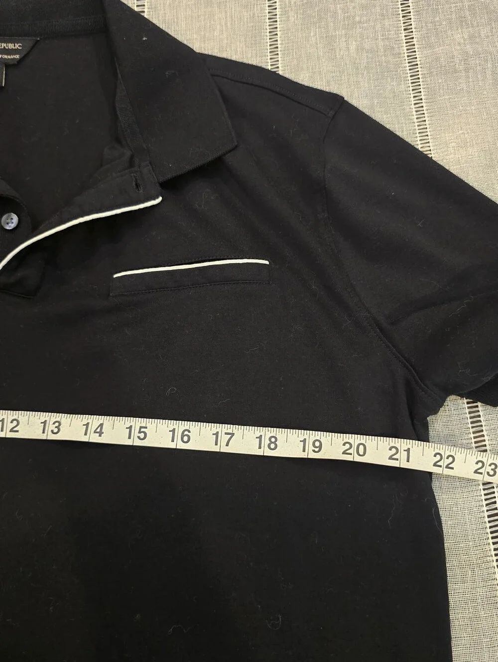 Banana Republic Luxury Performance Polo Shirt Black Size Large